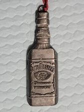 Jack Daniel's Tennessee Whiskey Bottle Metal Ornament Christmas 3"