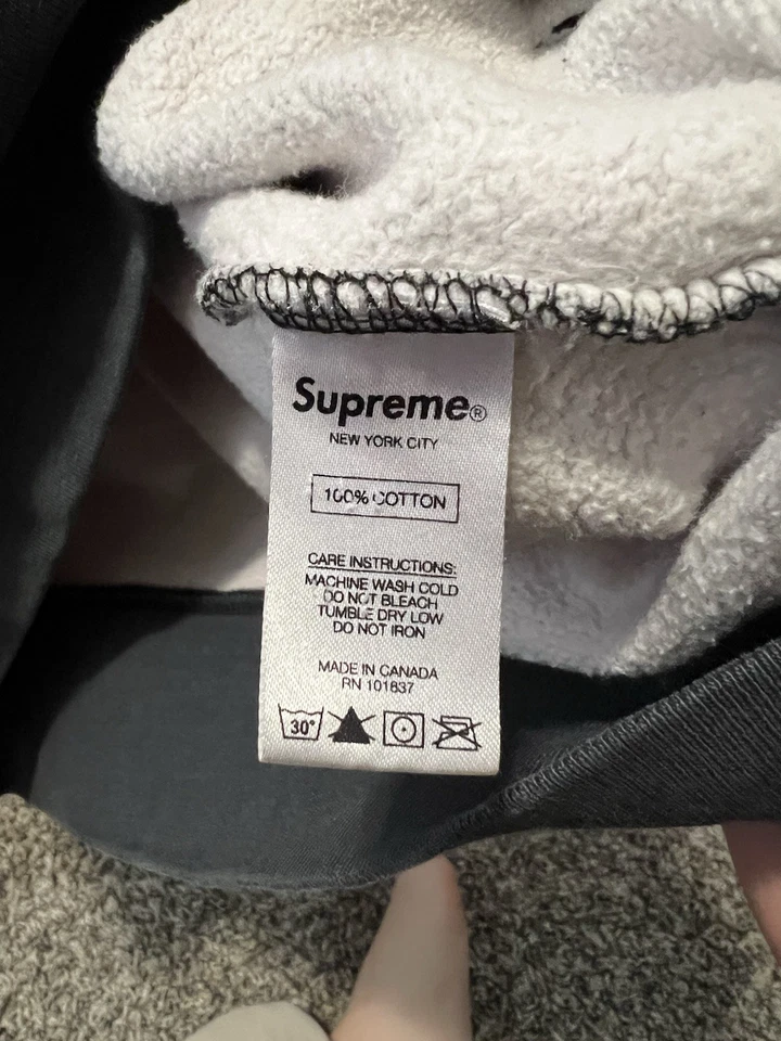 ТОЛСТОВКА С КАПЮШОНОМSUPREME SCARFACE THE WORLD IS YOUR Б/У РАЗМЕР БОЛЬШОЙ FW17 - Изображение 3 из 4