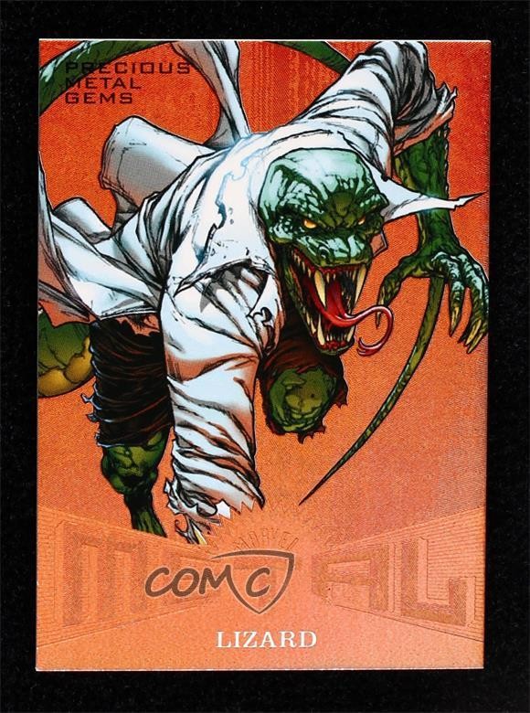 2017 Fleer Ultra Marvel Spider-Man Metal PMG Bronze 113/199 Lizard #MM24 0kg8