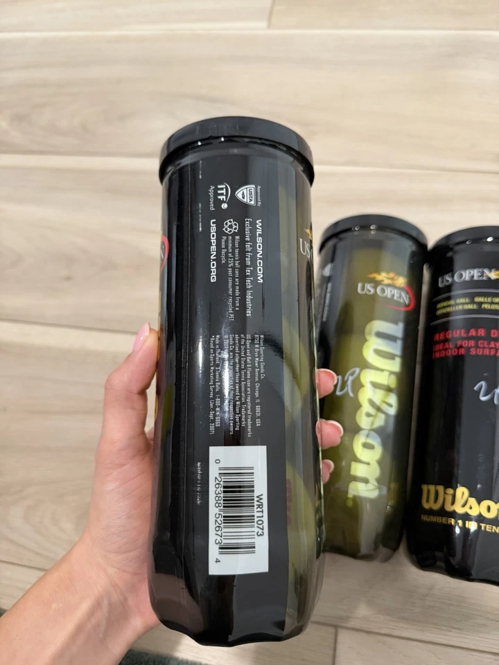 Pelotas de tenis Wilson US Open servicio regular con firma 2007  Foto 2 de 2