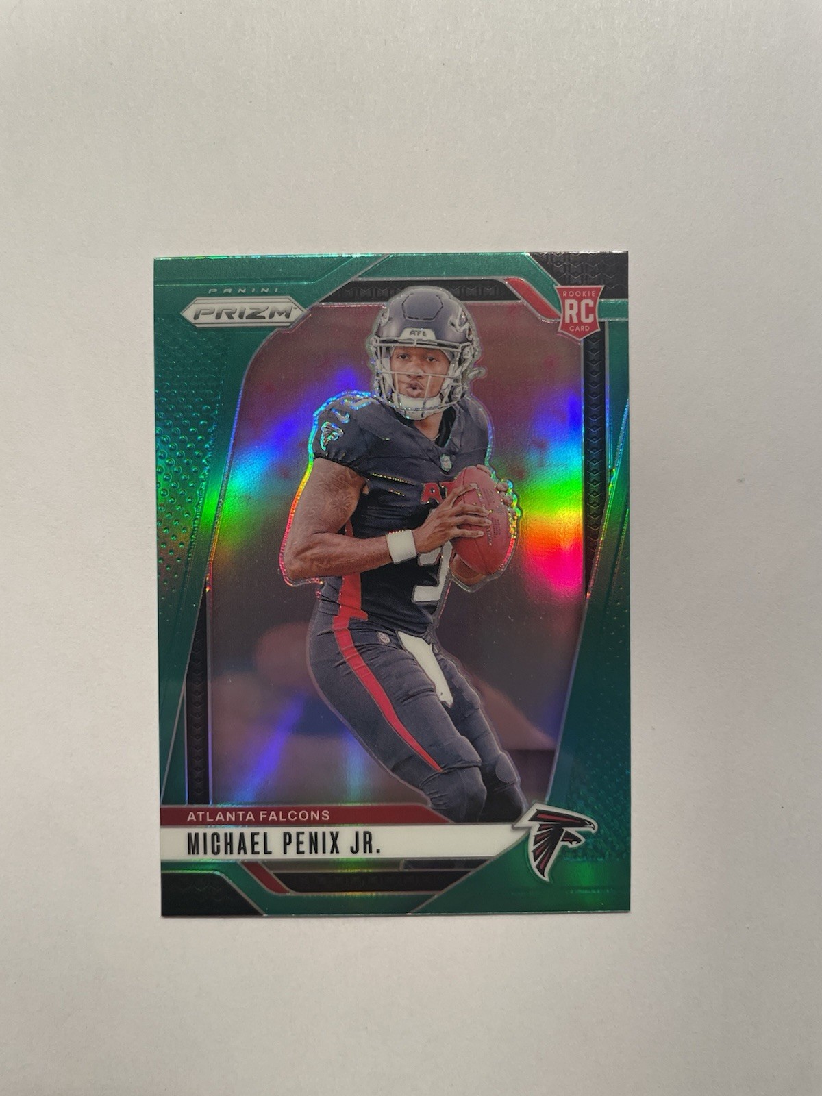 2024 Panini Prizm - Green Prizm Michael Penix Jr. Rookie #378 (RC)