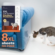 Cat Scratch Furniture Protector - Couch and Sofa Guards - 8 XL Sheets with 64...