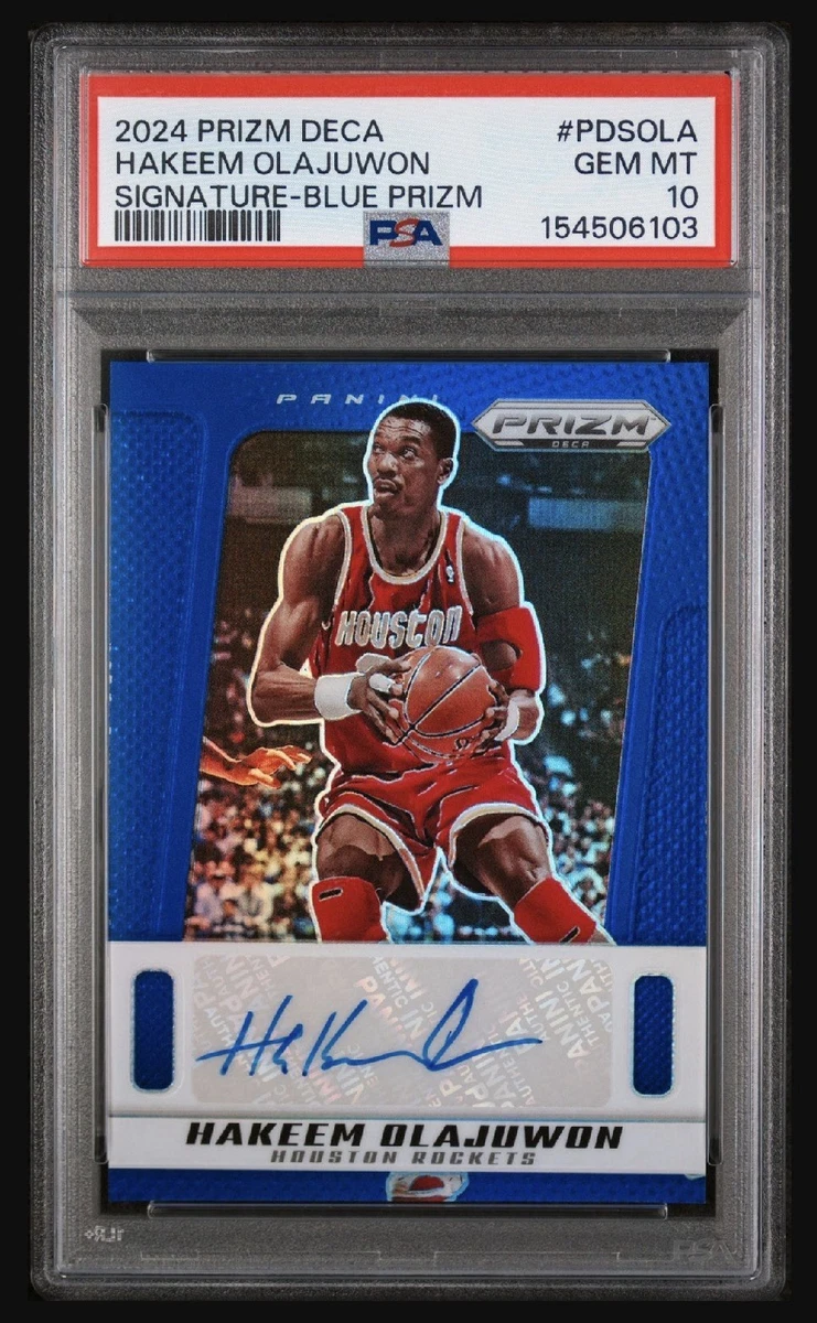 Hakeem Olajuwon Houston Rockets Basketball Grade 10 Sports Trading 