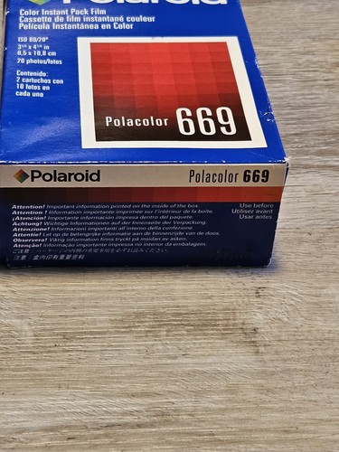 POLAROID 669 PROFESSIONAL FILM DOUBLE PACK 20 PHOTOS NEW SEALED Exp. 12/03 - Picture 5 of 10