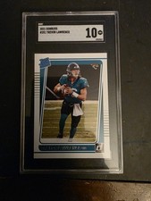 2021 Donruss Trevor Lawrence Rated Rookie SGC 10 Jaguars Card #251. rookie card picture