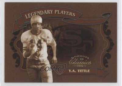 2006 Donruss Classics Legendary Players Gold 56/100 YA Tittle #LP-5 HOF 0a1
