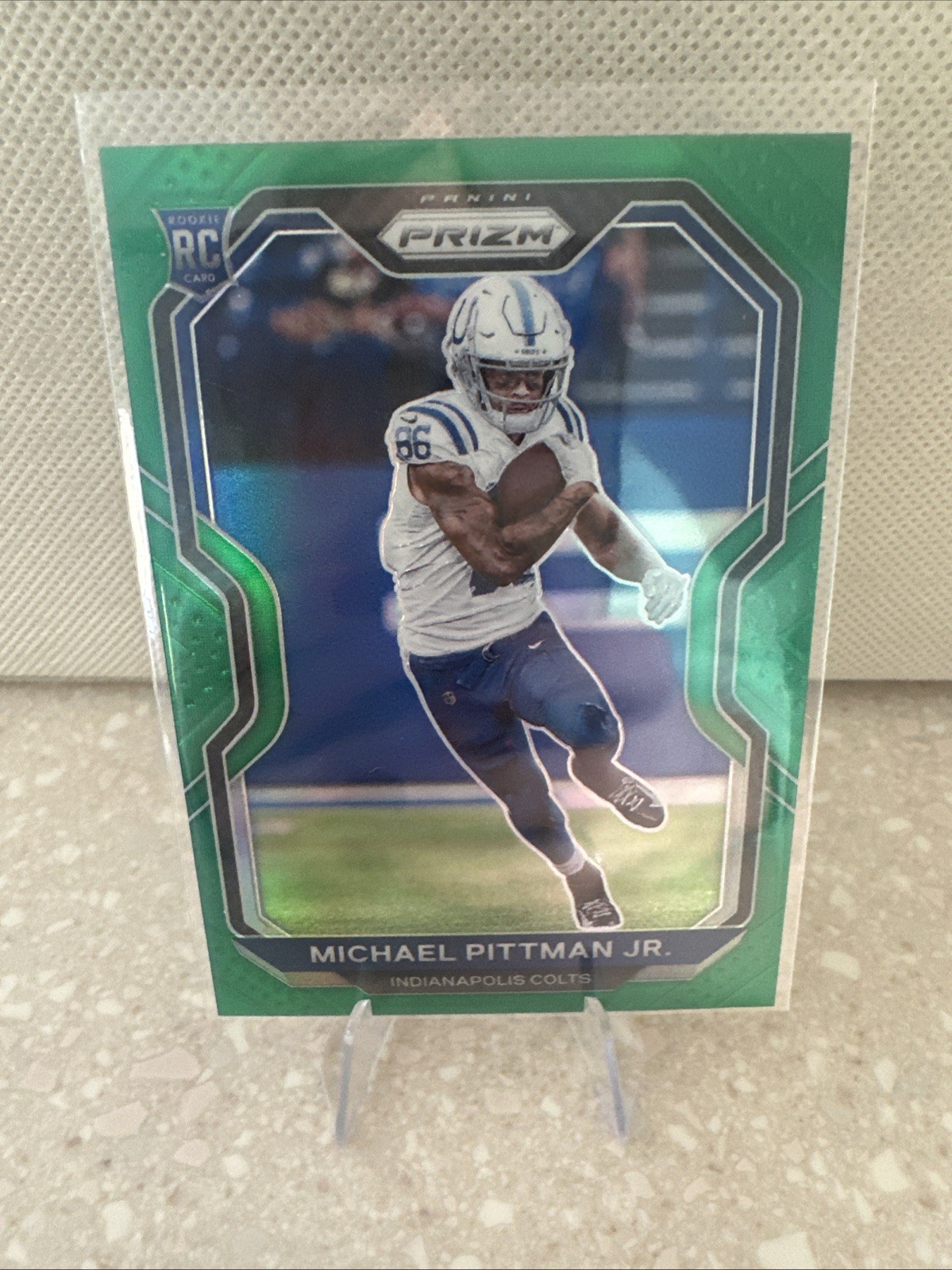 2020 Michael Pittman Jr Prizm Green RC #333