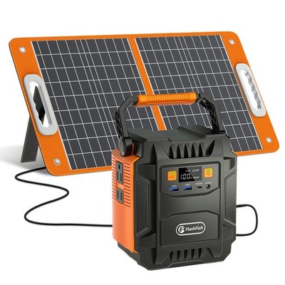 FlashFish A201 200W 172Wh Solar Generator Optional With Panel 60W 18V for Camp