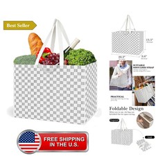 Extra Large Tote Bag, Large Capacity Reusable Grocery Bag with Handles, Utili...