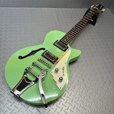 Duesenberg Type Electric Guitar Green No Brand Bigsby Style Tremolo USED