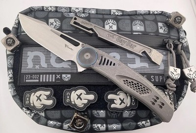 Reate Knives GTR Satin M390 Titanium Intergral Zirconium Pivot 1 of 200 Limited