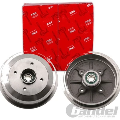 2X TRW Tambour de Frein Arrière Pour Citroën C2 C3 Peugeot 1007 à Gauche + - Photo 1/4