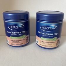 2 Pack Noxzema Ultimate Clear Anti Blemish Pads Eucalyptus 90 Each FAST SHIP