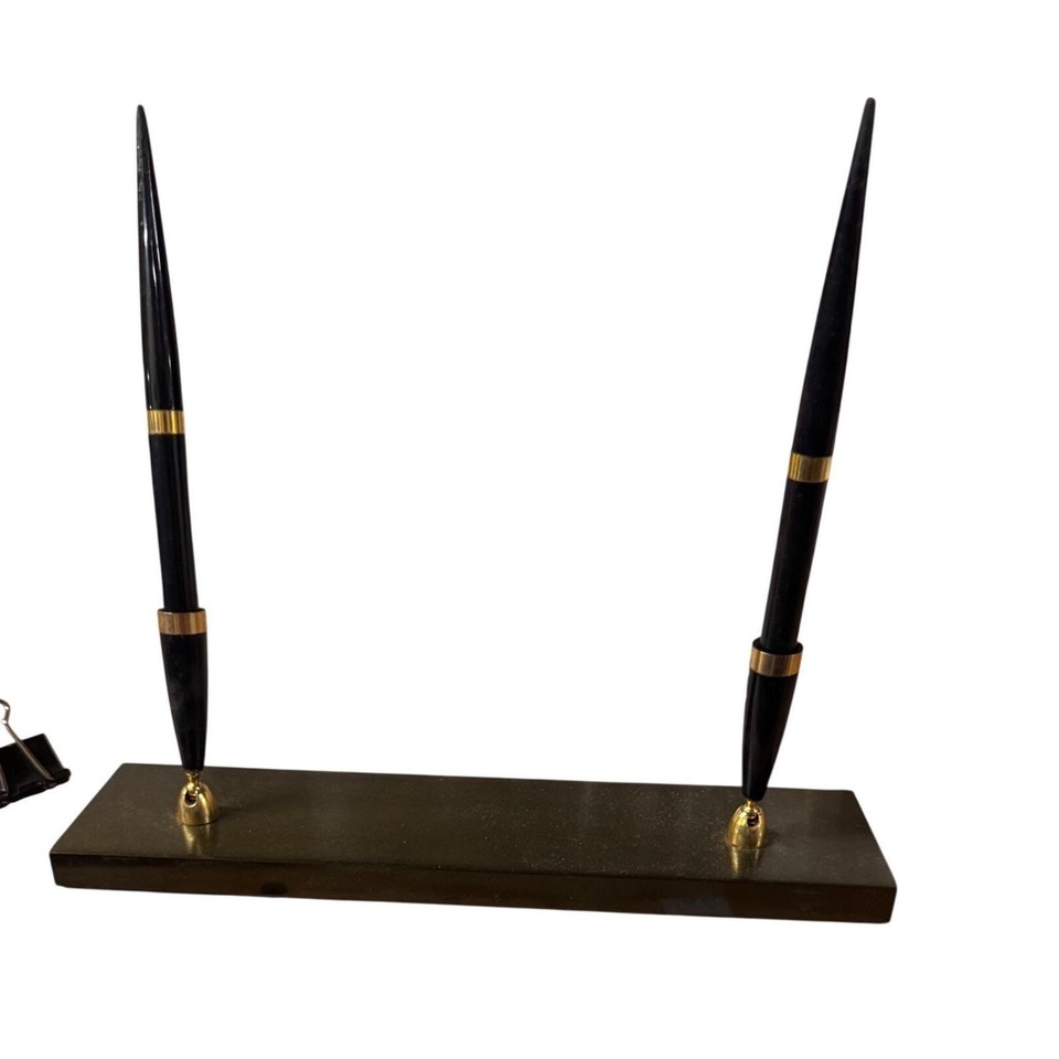 A sleek MCM Smokador double pen set in matte black — minimalist, American-made, and genuinely mid-century modern in the best way.