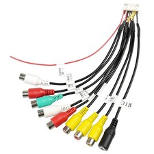 20Pin Android Radio RCA Wire Harness Assembly 9 Plug Car Stereo Connector
