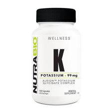 NutraBio - Potassium (99mg) - 120 Capsules
