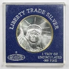 1986 Liberty Trade Silver Manfra Tordella Brooks MTB .999 Fine Silver Round 1 oz