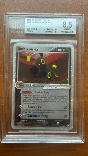 Umbreon ex graded BGS 8.5 for sale on eBay
