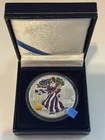 Colorized 2001 American Silver Eagle  One Oz  Fine Silver .999