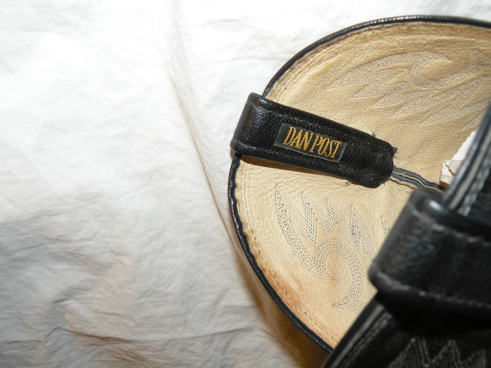 Dan Post Vintage Python Snakeskin Cowboy Boots Me… - image 5