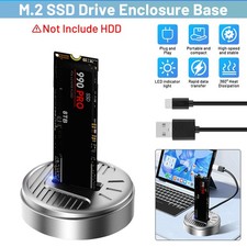 New M.2 NVMe SSD Enclosure Docking Station with SD Reader 10Gbps USB 3.1 Adapter