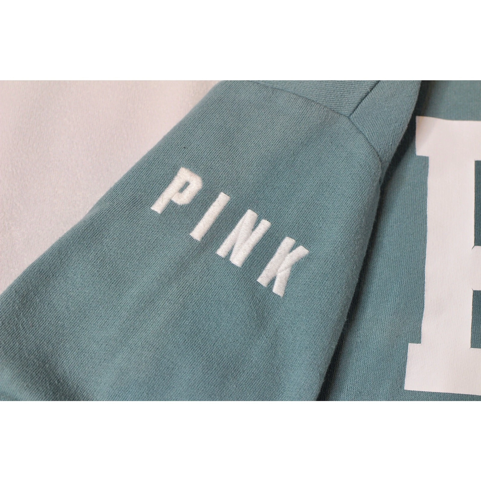 UNDERCOVER Felpa con cappuccio Victorias secret ROSA blu full zip donna piccola y2k anni 2000