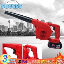 Small Handheld Air Workshop Blow Dust Cordless Leaf Blower W/ Battery & Charger