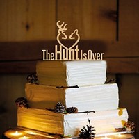 Deer Wedding Cake Topper - The Hunt Is Over - Wa1005 on sale Deer Wedding Cake Topper - The Hunt Is Over - Wa1005 on sale