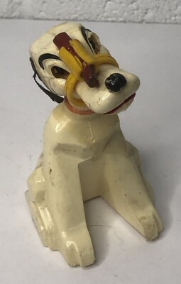 Vintage Nodder Chex Cereal Pluto Dog Magnetic Hotdog Ring JVZ Co Prize Toy RARE