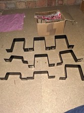 Black aluminium gutter clips