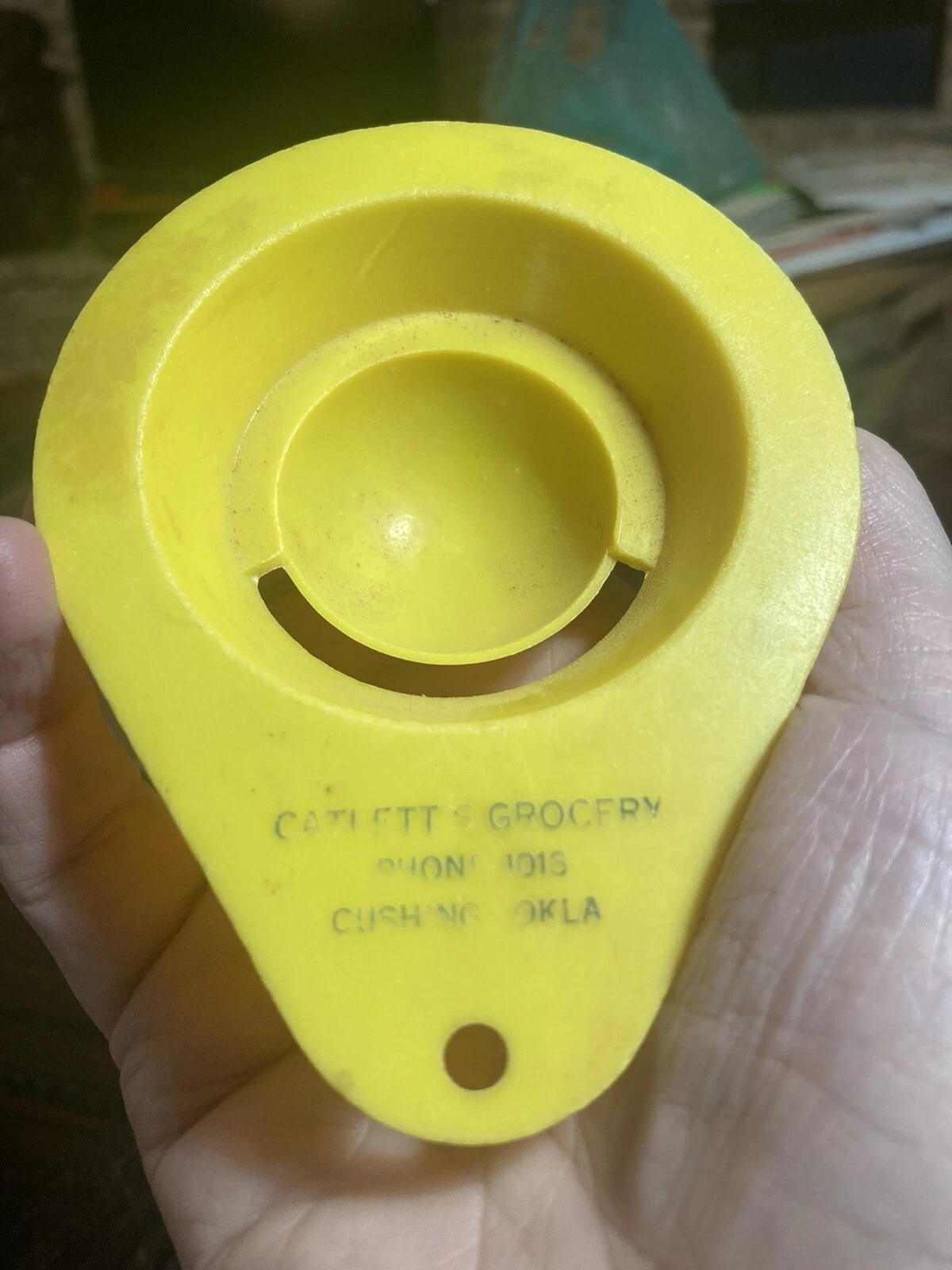 Vintage Cushing Oklahoma Advertising Egg Separator Plastic Catlett’s Grocery MP
Opens in a new windo