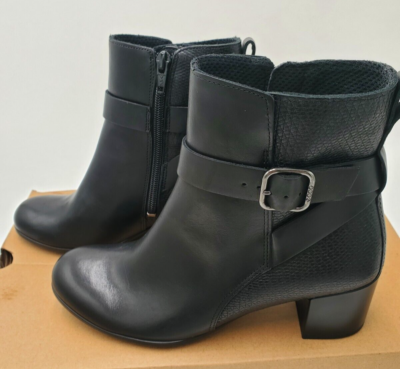 Ecco Dress Classic 35 - Women's Leather Ankle Boot - Black