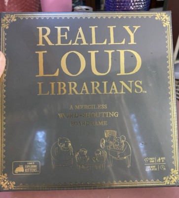 Really Loud Librarians Word-Shouting Board Game New Sealed Exploding Kittens