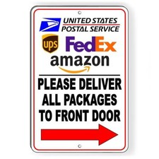 Deliver All Packages To Front Door Arrow Right