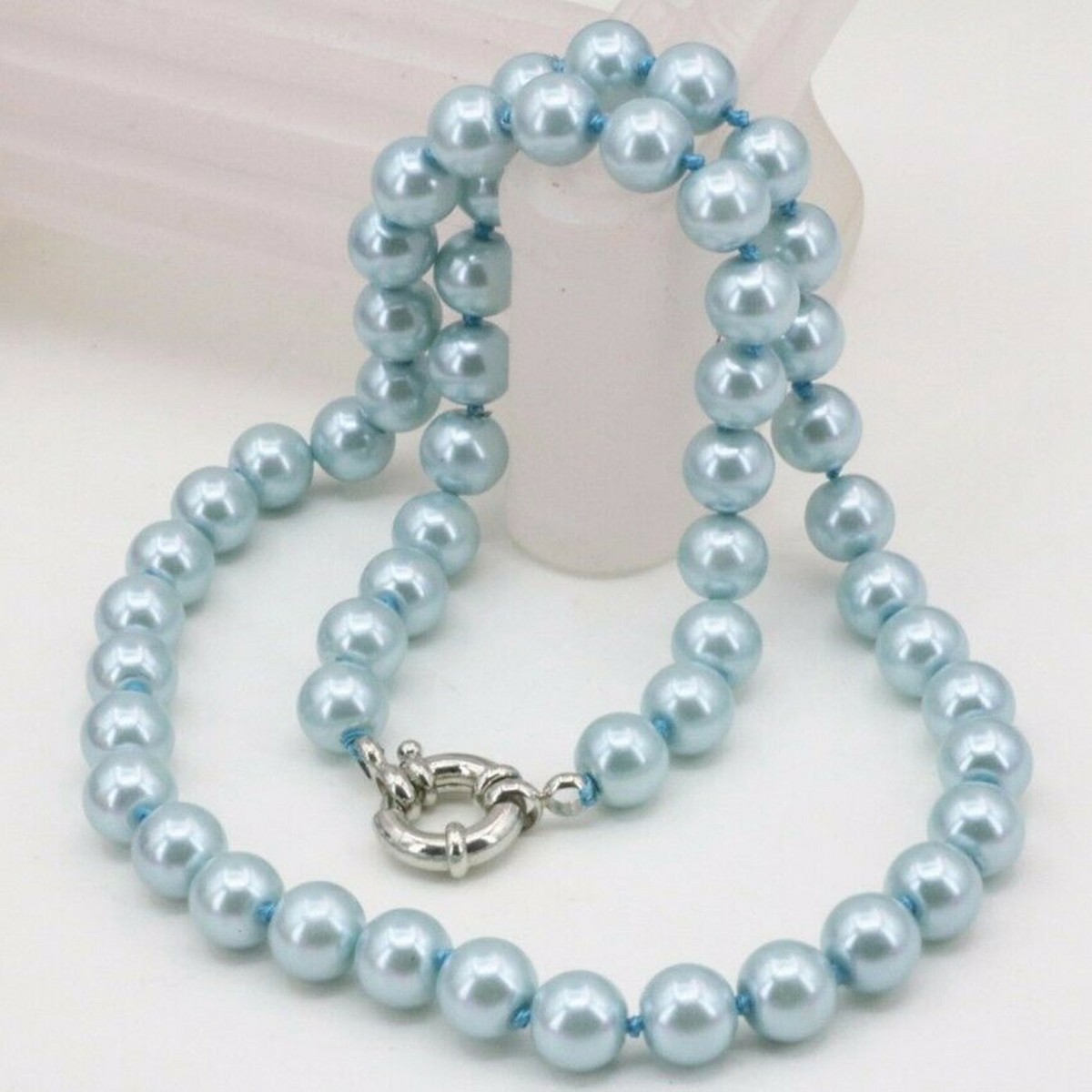 韓国人気【leeENoir】Aqua Blue Pearl Necklace/追跡付 s-l1200.jpg