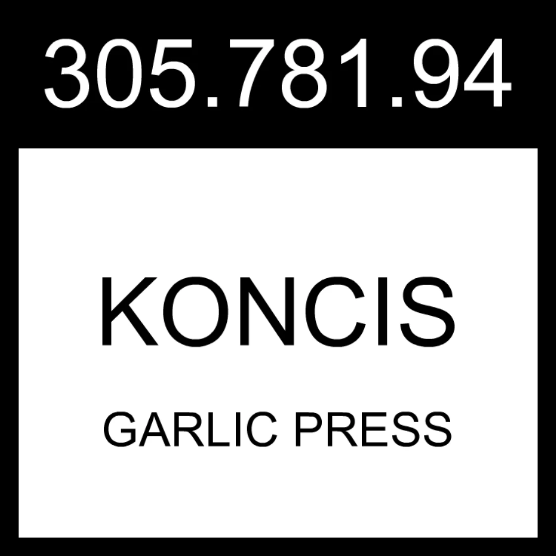 IKEA KONCIS Garlic Press Stainless Steel 305.781.94