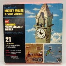 Vintage GAF Talking View-Master reels Mickey Mouse The Clock Cleaner- No Booklet