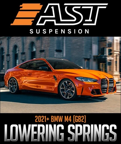 For 2021+ BMW M4 G82 AST Suspension Lowering Springs 1.1"F/1.4"R ASTLS-21-182