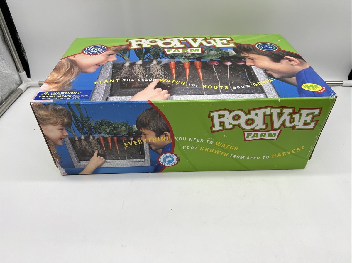 HSP Nature Toys Root Vue Farm Set Garden Laboratory With Seeds NEW