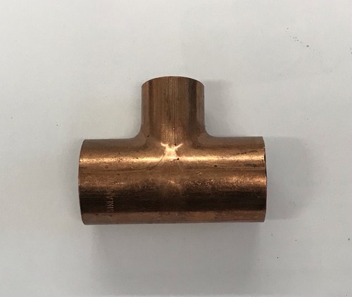 1" x 1” x 3/4"  Copper Reducing Tee