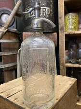 Vintage Seltzer Bottle Home Weiss Beer Brewery Chicago Illinois Cabin Graphic!