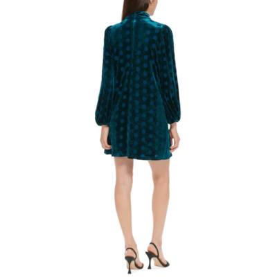 calvin klein green polka dot dress Calvin Klein Sleeveless Green Polka Dot Fit And Flare Dress Size 4