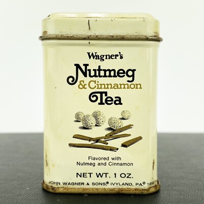 Vintage John Wagner Miniature Collectible Tea Tin EMPTY Rare 1oz w/ Lid 