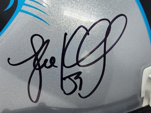 LUKE KUECHLY signed full size PANTHERS helmet JSA COA - Picture 2 of 6
