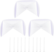 3 Pack White Nurse Hat Headband Nurse Cap Costume and 10 Pins for Nursing School