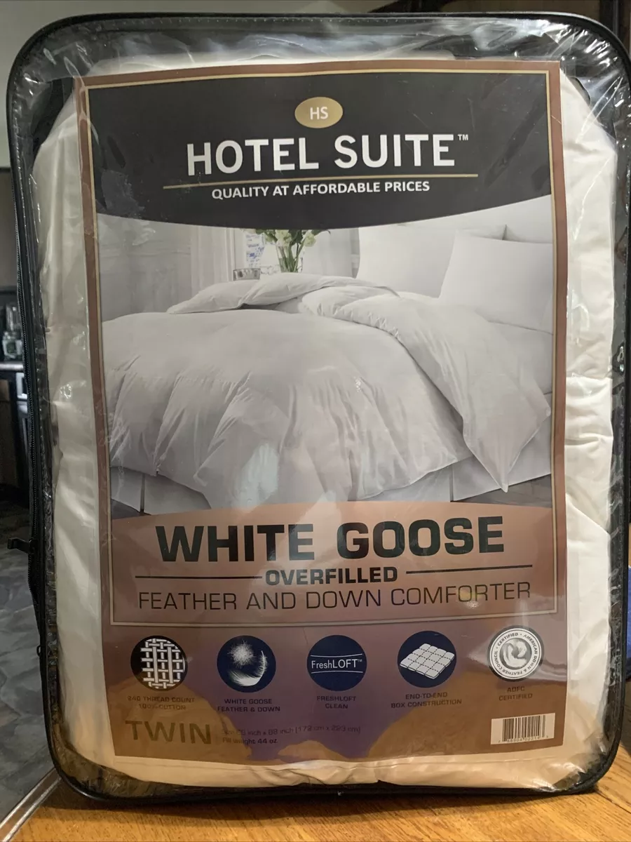 Hotel suite white goose down comforter sales
