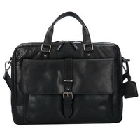 Leonhard Heyden Roma Aktentasche Leder 40Cm Laptopfach #LHD-905370 (Schwarz)