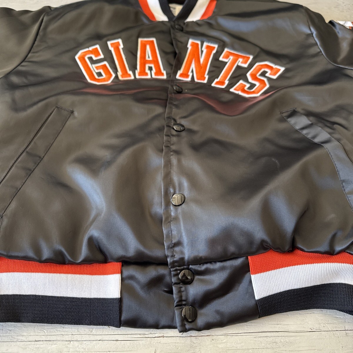 Vintage 80s MLB Swingster San Francisco SF Giants Satin