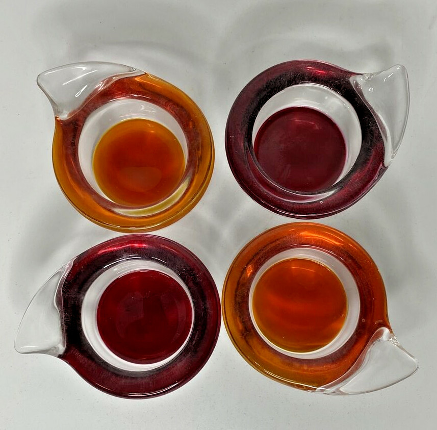 PartyLite Groovy Tealight Candle Holder Set Retired NIB P13D/P9818