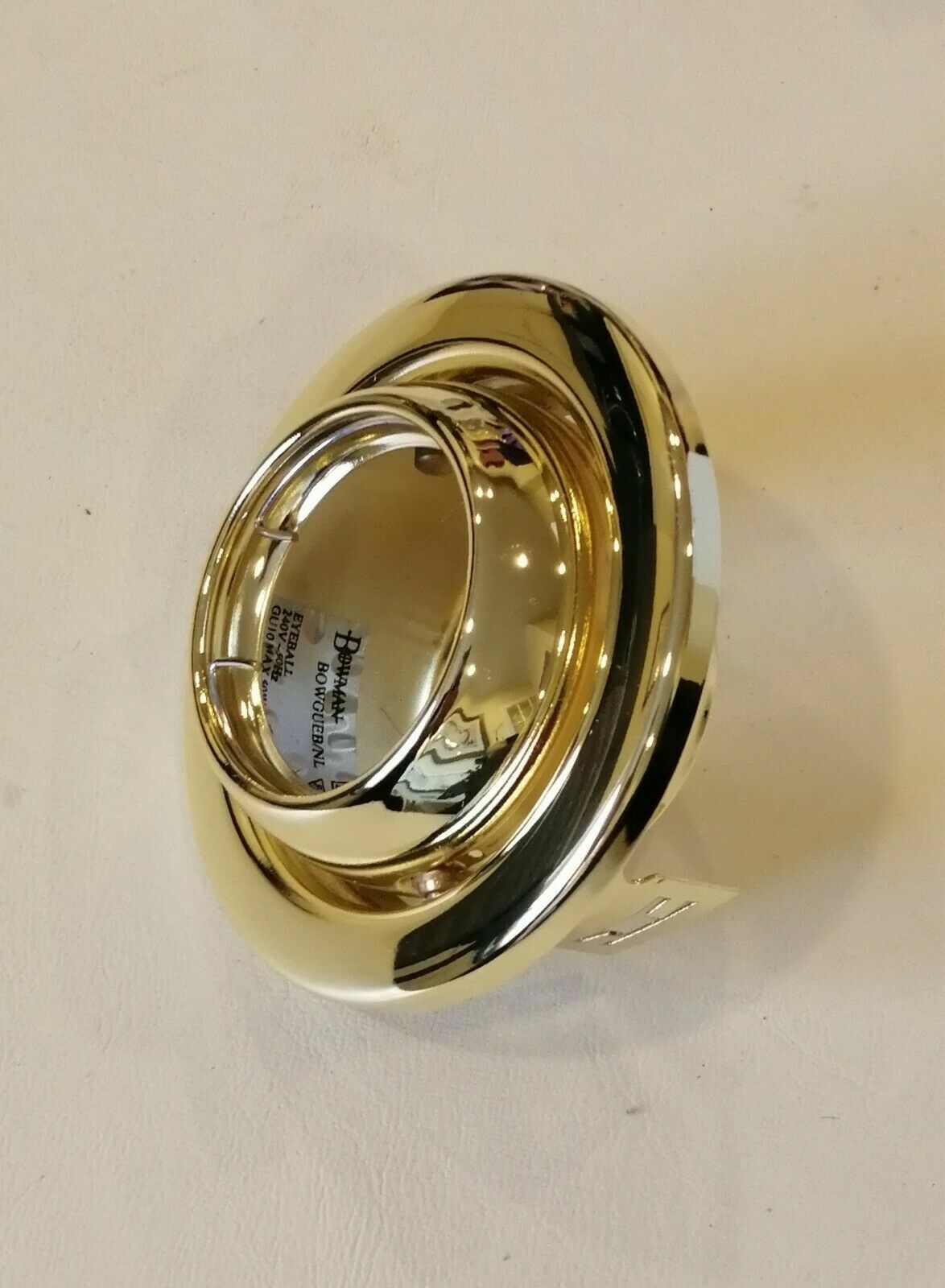 EYEBALL ADJUSTABLE DOWNLIGHT SPOT LIGHT TILT Rotating GU10 Satin Chrome